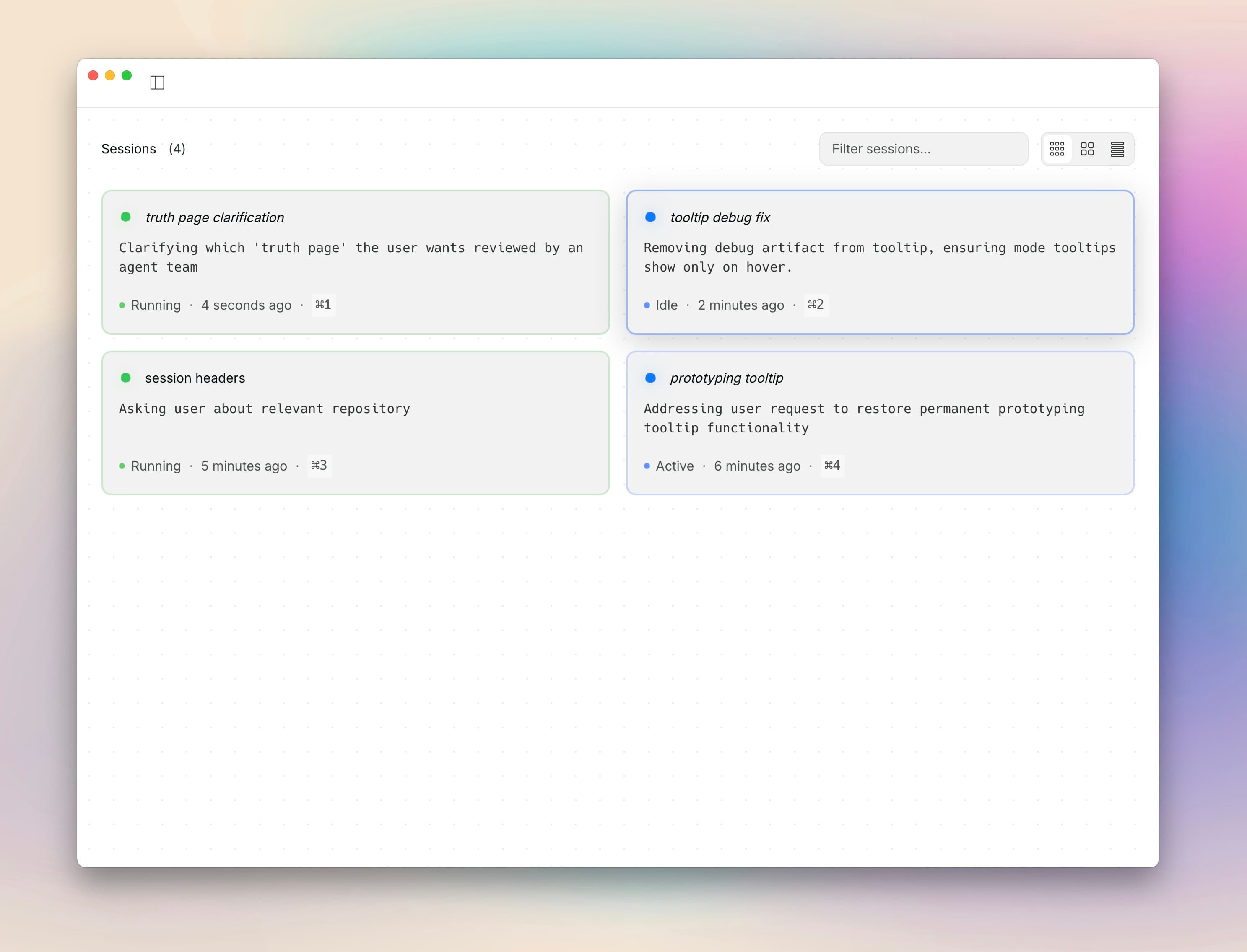 Vera Studio — grid view